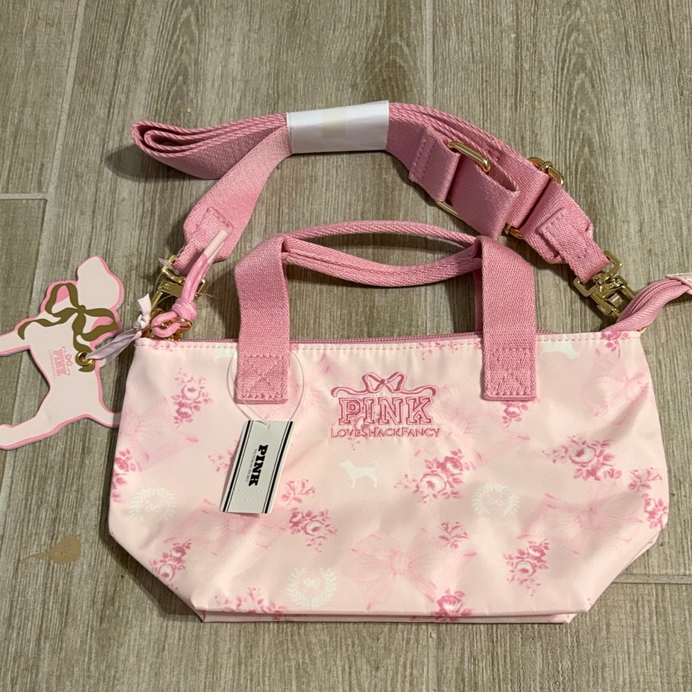 Pink x loveshackfancy mini tote bag in Beaux icons